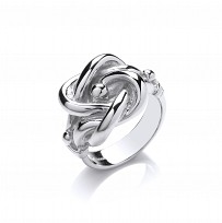 925 Sterling Silver Gents Knot Ring
