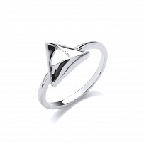 925 Sterling Silver Cutout Triangle 925 Sterling Silver Ring