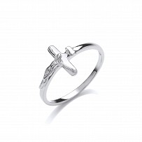 Silver Crucifix Ring