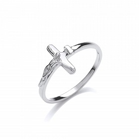 Silver Crucifix Ring