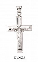 925 Sterling Silver Tube Crucifix