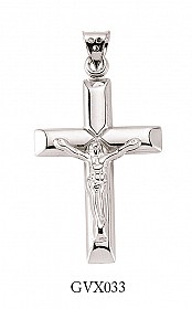 925 Sterling Silver Tube Crucifix