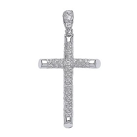 925 Sterling Silver CZ Cross