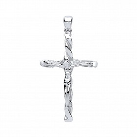 925 Sterling Silver Solid Crucifix