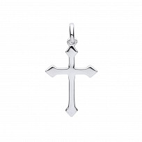 925 Sterling Silver Fancy Cross Pendant