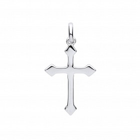925 Sterling Silver Fancy Cross Pendant