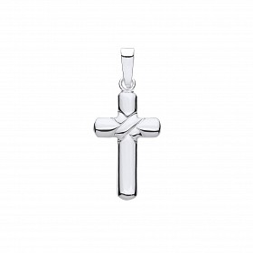 925 Sterling Silver Fancy Cross Pendant