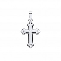 925 Sterling Silver Fancy Cross Pendant
