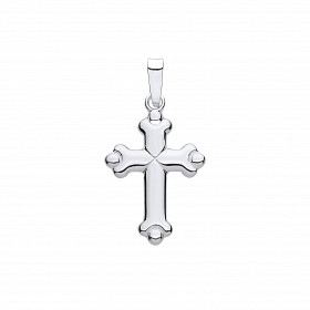 925 Sterling Silver Fancy Cross Pendant