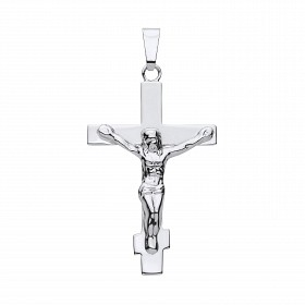 925 Sterling Silver Crucifix Cross Pendant