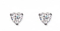 5mm Heart 925 Sterling Silver Stud Earrings (Pack of 5)