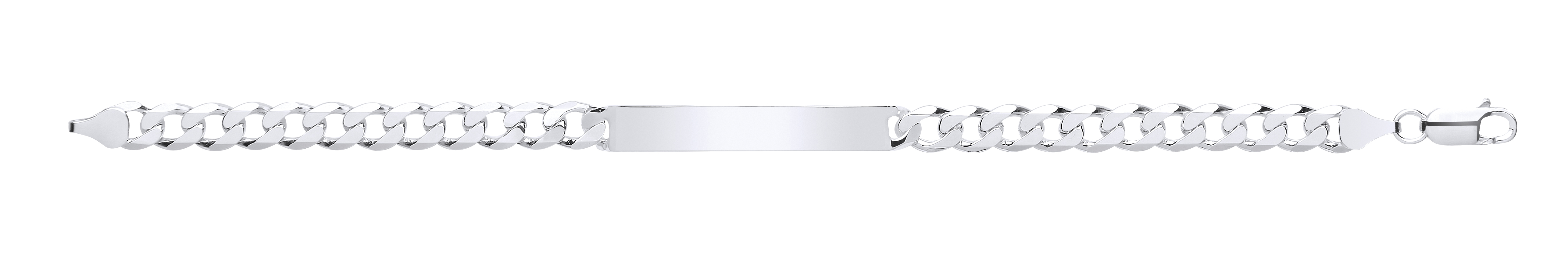 925 Sterling Silver Curb Gents 8.5