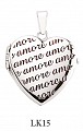 925 Sterling Silver 'Amore' Heart Locket