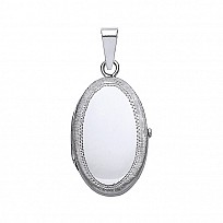 925 Sterling Silver Oval Locket