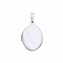 Silver Oval Polished Locket