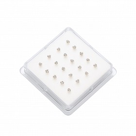 Silver Knot Style Nose Pin Box (20 pack)