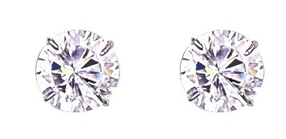 10mm Round 925 Sterling Silver Stud Earrings