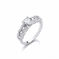 925 Sterling Silver Swarovski® Zirconia Solitaire Ring