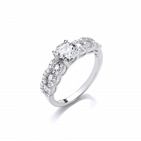 925 Sterling Silver Swarovski® Zirconia Solitaire Ring